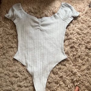Light grey blue onesie